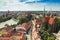 Panorama of the city of Wroclaw in Poland