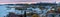 Panorama of the city of Yellowknife around the Great Slave Lake