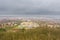 Panorama of the city of Zagan. Photo from the drone.