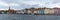 Panorama cityscape view ofthe historic waterfront buildings of Sonderborg