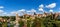 Panorama cityscape view of the old town of Bautzen in Saxony