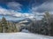 Panorama of Clabucet ski slope