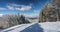 Panorama of Clabucet ski slope