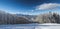 Panorama of Clabucet ski slope