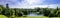 Panorama of Claremont lake in Esher, Surrey, UK