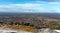 Panorama from Cleeve Hill looking out over Cheltenham and to the Severn Plain beyond