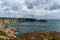 Panorama of Clifs and Rocks at the Lands End, Cornwall, England