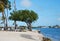 Panorama Coast at the Atlantic on Overseas Highway, Florida Keys