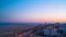 Panorama of coast and lighthouse of Warnemuende in Germany