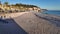 Panorama of Coastal street of city of Nice, France