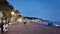 Panorama of Coastal street of city of Nice, France