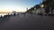 Panorama of Coastal street of city of Nice, France