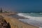 Panorama of the coastline of Swakopmund