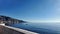 Panorama of Coastline of town of Menton, France