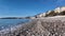 Panorama of Coastline of town of Menton, France