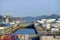 Panorama of the Cocoli Locks, Panama Canal.