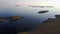 Panorama of cold wilderness of Arctic Ocean on New Earth Vaigach Russian North.