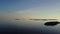 Panorama of cold wilderness of Arctic Ocean on New Earth Vaigach Russian North.