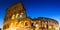 Panorama of the Coliseum during twilight