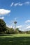 Panorama of Cologne. View of Colonius and park