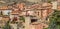 Panorama of colorful village Albarracin