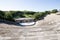 Panorama of the Colosseum in miniature. Background