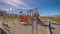 Panorama Corner perspective of a colorful kids playground