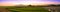 Panorama cornfield in Twilight time.