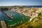 Panorama of Corricella village on Procida island, Campania, Ital