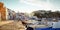 Panorama of Corricella village on Procida Island in Italy