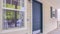 Panorama Covered patio to a white timber house