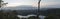 Panorama of crater lake, Uganda, Africa