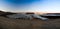 Panorama of Crater salt lake Assal Djibouti