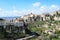 Panorama of Cuenca, an old town on clifs