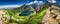 Panorama of Czarny Staw Gasienicowy in Tatra Mountains, Poland