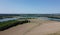 Panorama of the Danube in Bavaria near WÃ¶rth an der Donau and the lock in Geisling