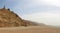 Panorama of the Dead Sea and Lot\'s wife statue