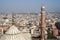 Panorama of Delhi Jama Masjid Mosque minaret