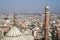 Panorama of Delhi Jama Masjid Mosque minaret