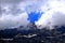 Panorama delle Alpi, Montagna che sbuca dalle Nuvole