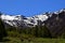 Panorama delle Alpi, Montagne Innevate con Ghiacciai