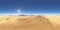 Panorama of desert landscape sunset, environment HDRI map. Equirectangular projection, spherical panorama