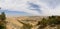 Panorama desert mountain landscape, Jordan