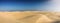 Panorama of the desert of Qatar