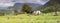 Panorama with Deserted Cow Shed