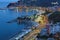 Panorama di Arenzano and the homonymous gulf heading west towards Cogoleto.