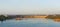 Panorama of the DniproHES. View from the island Khortytsya. Zaporozhye, Ukraine