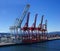 Panorama - Dockyard cranes f