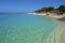 Panorama of Doctor\'s Cove beach in Jamaica