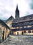 Panorama of Domplatz square in Bamberg, Germany